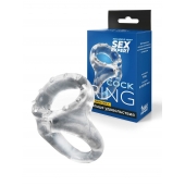 Прозрачное двойное эрекционное кольцо - Sex Expert - в Пушкино купить с доставкой