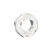 Прозрачное эрекционное кольцо в форме гайки - Sex Expert - в Пушкино купить с доставкой