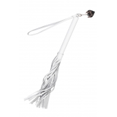 Белая кожаная плеть - 50 см. - Pecado - купить с доставкой в Пушкино