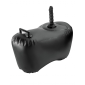Черное надувное кресло с платформой для фиксации дилдо Body Dock Inflatable Love Seat - Pipedream - купить с доставкой в Пушкино