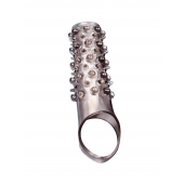 Дымчатая насадка на пенис с шипами и выпуклостями - 12 см. - Sex Expert - в Пушкино купить с доставкой