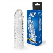 Прозрачная закрытая насадка на пенис - 17 см. - Sex Expert - в Пушкино купить с доставкой