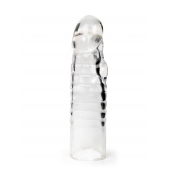 Прозрачная закрытая насадка на член - 15 см. - Sex Expert - в Пушкино купить с доставкой