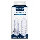 Набор из 2 прозрачных насадок на член Seductive Tickler Sleeves Set - NMC - в Пушкино купить с доставкой