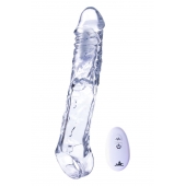 Прозрачная насадка-удлинитель Length Enhancer With Bullet с подхватом - 22,3 см. - NMC - в Пушкино купить с доставкой