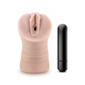 Телесный мастурбатор-вагина Ayumi с вибрацией - Blush Novelties - в Пушкино купить с доставкой