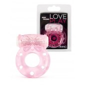 Розовое эрекционное виброкольцо с бабочкой - 1137 - в Пушкино купить с доставкой