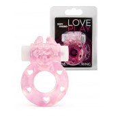 Розовое эрекционное виброкольцо в форме зайчика - 1137 - в Пушкино купить с доставкой