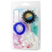 Набор из 3 эрекционных колец разного цвета и рельефа - Boys of Toys - в Пушкино купить с доставкой