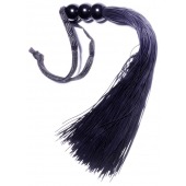 Черная силиконовая плетка - 25,4 см. - Boys of Toys - купить с доставкой в Пушкино