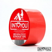 Красный скотч для фиксации Non-Sticky Bondage Tape - 15 м. - Intoyou - купить с доставкой в Пушкино