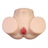 Телесный мастурбатор с 2 любовными отверстиями Olivia - Baile - в Пушкино купить с доставкой