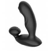 Черный вибромассажер простаты с вращающимся шариком - Secwell - в Пушкино купить с доставкой