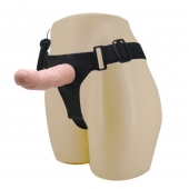 Реалистичный страпон-фаллоимитатор на трусиках Ultra Passionate Harness - 15 см. - Baile - купить с доставкой в Пушкино