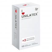 Ультратонкие презервативы Unilatex Ultra Thin - 12 шт. + 3 шт. в подарок - Unilatex - купить с доставкой в Пушкино