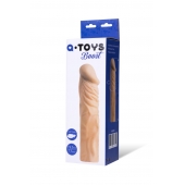 Насадка с ярко выраженной головкой и рельефным стволом - 19 см. - A-toys - в Пушкино купить с доставкой