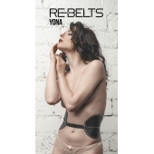 Пояс с клёпками Yona Black - Rebelts - купить с доставкой в Пушкино