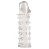 Гелевая прозрачная насадка с шипами - 12 см. - Toyfa Basic - в Пушкино купить с доставкой