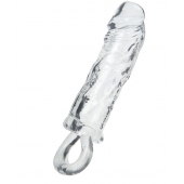 Прозрачная насадка с петлёй для фиксации - 14 см. - ToyFa - в Пушкино купить с доставкой