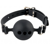 Силиконовый кляп-шар с отверстиями для дыхания Silicone Breathable Ball Gag Small - Pipedream - купить с доставкой в Пушкино