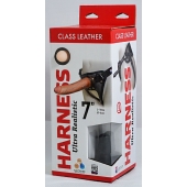 Насадка-фаллоимитатор на кожаных трусиках Harness Ultra Realistic 7  - 18 см. - LOVETOY (А-Полимер) - купить с доставкой в Пушкино
