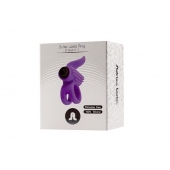 Эрекционное кольцо с подхватом мошонки и стимуляцией клитора Bullet Lastic Ring - Adrien Lastic - в Пушкино купить с доставкой