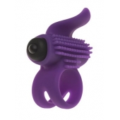 Эрекционное кольцо с подхватом мошонки и стимуляцией клитора Bullet Lastic Ring - Adrien Lastic - в Пушкино купить с доставкой