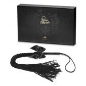Чёрная плётка Lilly Whip Bijoux - Bijoux Indiscrets - купить с доставкой в Пушкино
