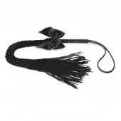 Чёрная плётка Lilly Whip Bijoux - Bijoux Indiscrets - купить с доставкой в Пушкино