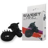 Чёрное эрекционное виброкольцо Sweet Ring с дельфинчиком - Baile - в Пушкино купить с доставкой