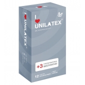 Презервативы с рёбрами Unilatex Ribbed - 12 шт. + 3 шт. в подарок - Unilatex - купить с доставкой в Пушкино