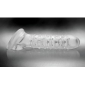 Утолщающая ребристая насадка на пенис - Доминирующее кольцо - в Пушкино купить с доставкой