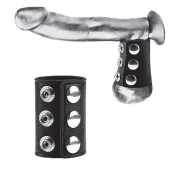 Утяжка на пенис на кнопочках 100% PVC STRAP WITH METAL SNAP - BlueLine - купить с доставкой в Пушкино