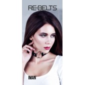 Чёрный чокер-кляп Iman Black - Rebelts - купить с доставкой в Пушкино