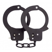 Чёрные наручники из листового металла BONDX METAL CUFFS BLACK - Dream Toys - купить с доставкой в Пушкино