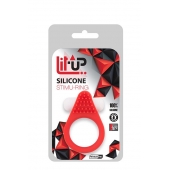 Красное эрекционное кольцо LIT-UP SILICONE STIMU RING 1 RED - Dream Toys - в Пушкино купить с доставкой