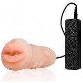 Мастурбатор-ротик с вибрацией REALSTUFF VIBRATING MASTURBATOR MOUTH - Dream Toys - в Пушкино купить с доставкой