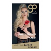 Пластиковая метелочка с красными пёрышками Small Feather Tickler - 32 см. - Blush Novelties - купить с доставкой в Пушкино