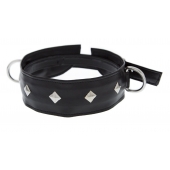 Полиуретановый ошейник с пуклями и D-кольцами Collar with Studs - Blush Novelties - купить с доставкой в Пушкино