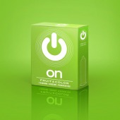 Цветные ароматизированные презервативы ON) Fruit   Color - 3 шт. - ON) - купить с доставкой в Пушкино