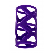 Фиолетовая насадка-сетка на пенис - 7,5 см. - A-toys - в Пушкино купить с доставкой