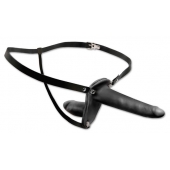 Женский страпон с вагинальной пробкой Double Penetrix Strap-on - 15 см. - Pipedream - купить с доставкой в Пушкино