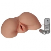 Телесная вибровагина из киберкожи с выносным пультом - LOVETOY (А-Полимер) - в Пушкино купить с доставкой