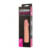 Телесная насадка-удлинитель Extension sleeve - 17 см. - Sitabella - в Пушкино купить с доставкой