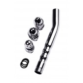 Металлический анальный душ с тремя насадками - ToyFa - купить с доставкой в Пушкино