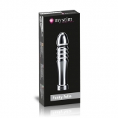 Ребристый фаллоимитатор для электростимуляции Funky Fella Rill Dildo - 13 см. - MyStim - купить с доставкой в Пушкино