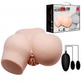 Телесный полуторс с двумя любовными тоннелями и вибрацией - Baile - в Пушкино купить с доставкой