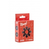 Чёрное эрекционное кольцо Rings Bubbles - Lola Games - в Пушкино купить с доставкой
