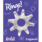 Прозрачное эрекционное кольцо Rings Cogweel - Lola Games - в Пушкино купить с доставкой