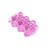 Розовая насадка на пенис Rings Armour - Lola Games - в Пушкино купить с доставкой